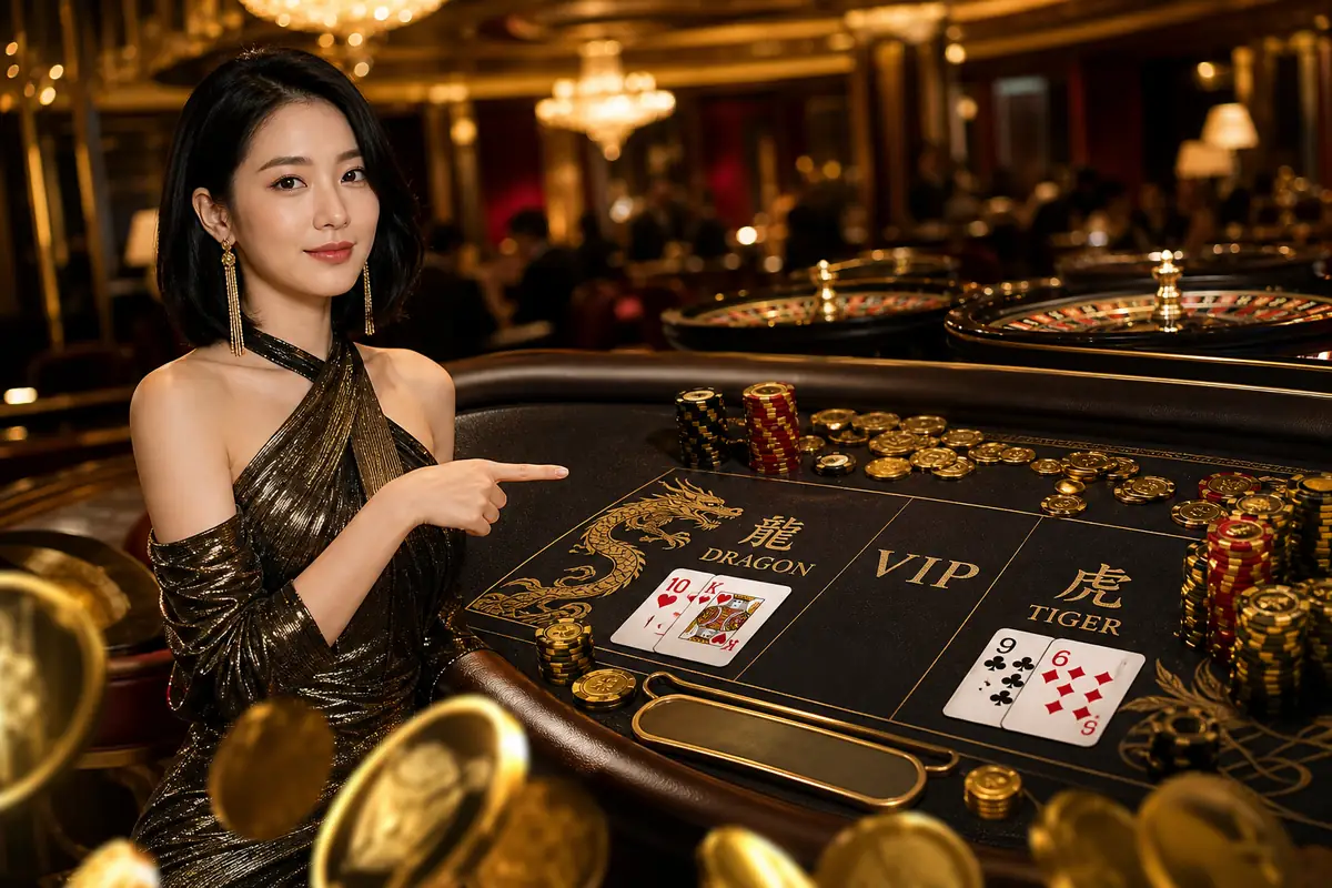rjbett Casino meja permainan live baccarat
